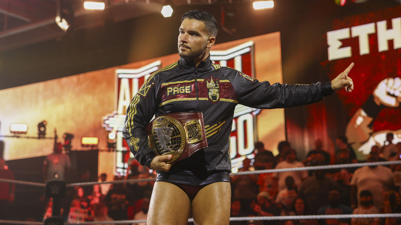 Ethan Page in the ring