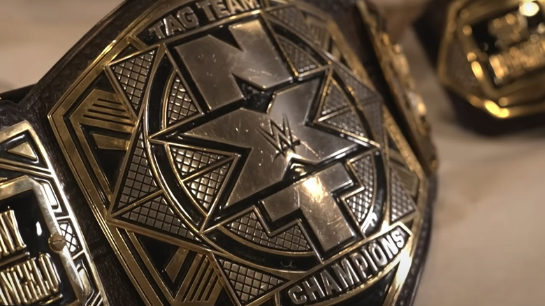 NXT tag team title belt