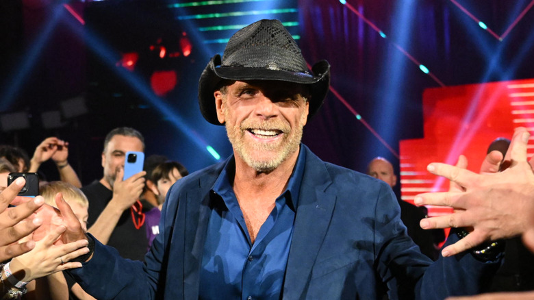 Shawn Michaels smiles