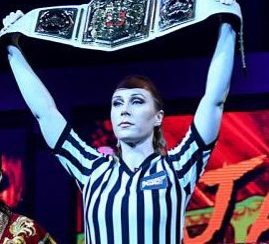 NXT UK Referee Artemis during Women's Title Match