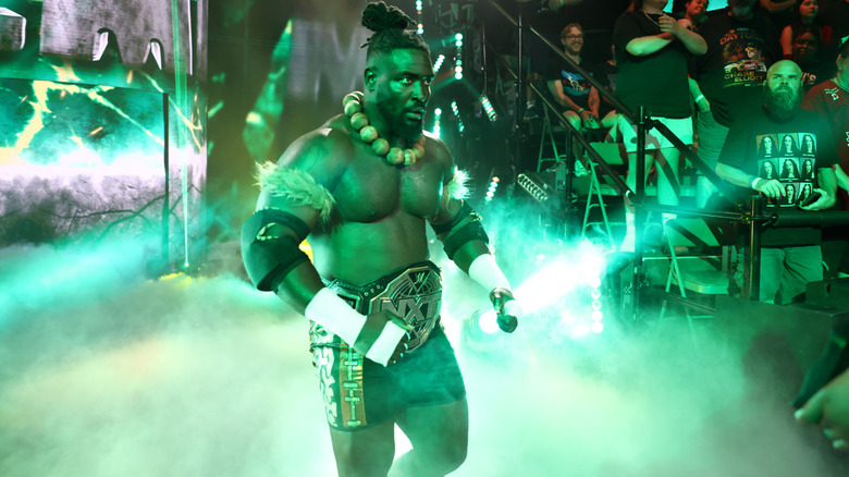 NXT Champion Oba Femi makes his entrance