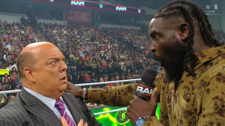 Paul Heyman and Oba Femi on WWE Raw