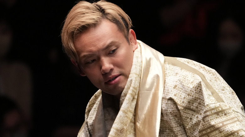 Kazuchika Okada eyeing his opponent