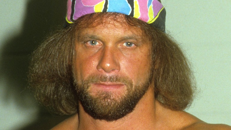 Randy Savage Backstage At A WWE Show In 1987