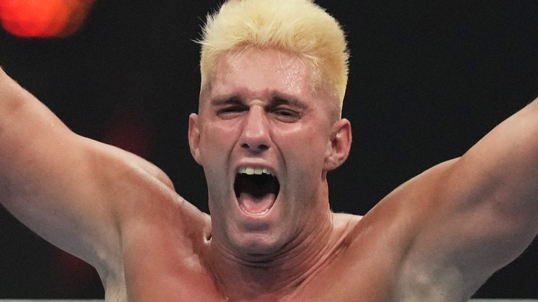 Zack Sabre Jr. yelling