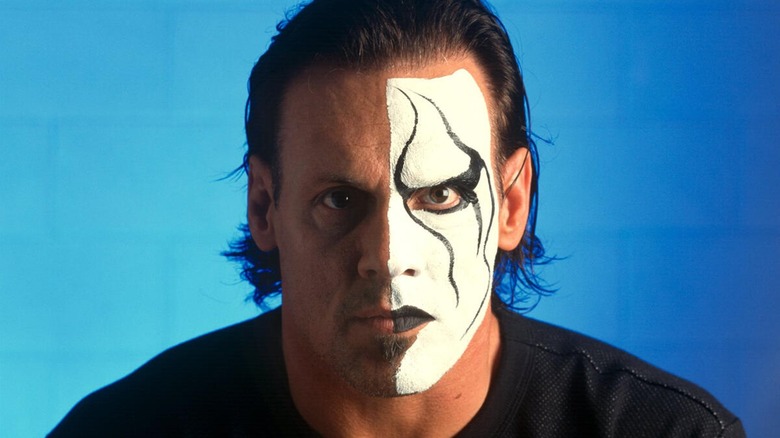 Sting, with half face paint