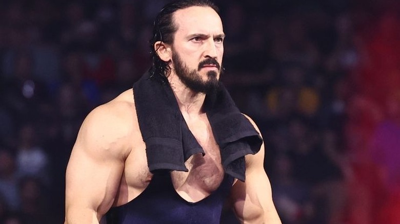Pac makes his entrance at AEW All Out