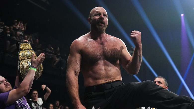Jon Moxley posing