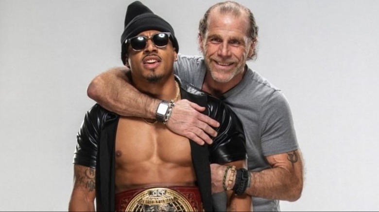 Shawn Michaels Embraces Carmelo Hayes