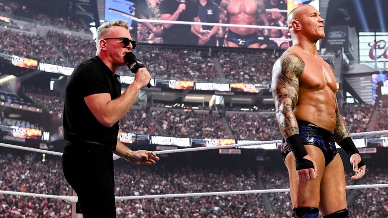 Pat McAfee and Randy Orton at WrestleMania 42
