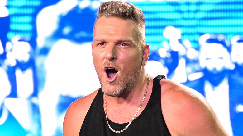 Pat McAfee in wrestling gear