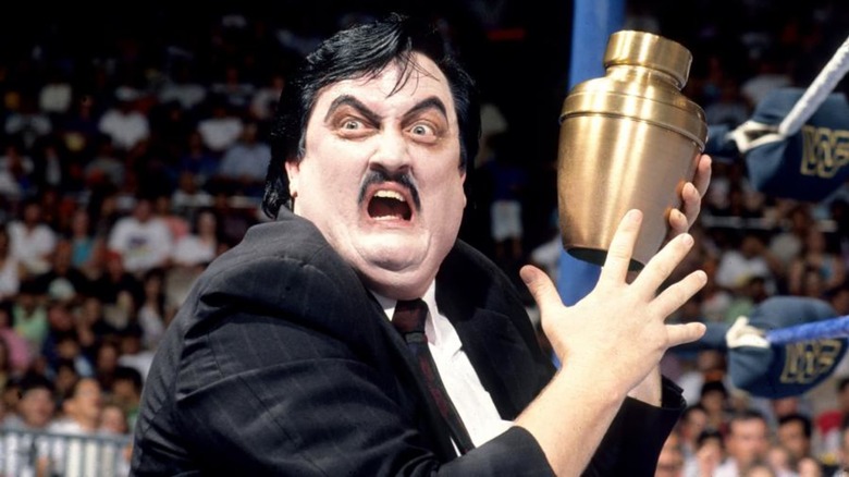 Paul Bearer with his urn