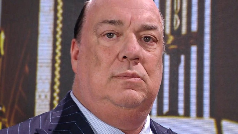 Paul Heyman looking upset