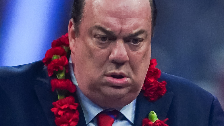 Paul Heyman looking down