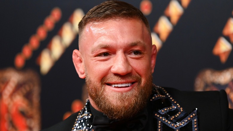 Conor McGregor smiling