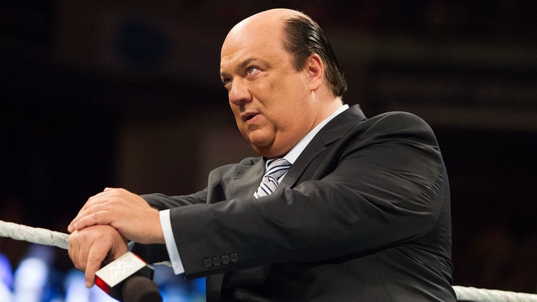 Paul Heyman staring