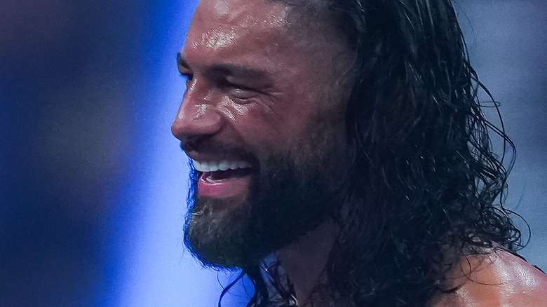 Roman Reigns laughing
