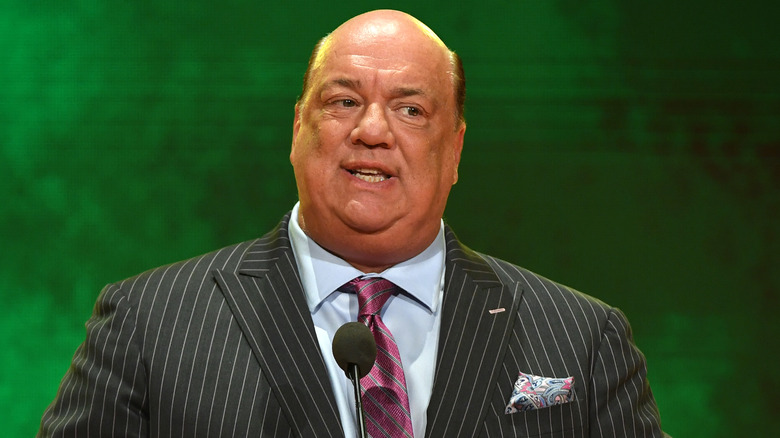 Paul Heyman speaking at an event