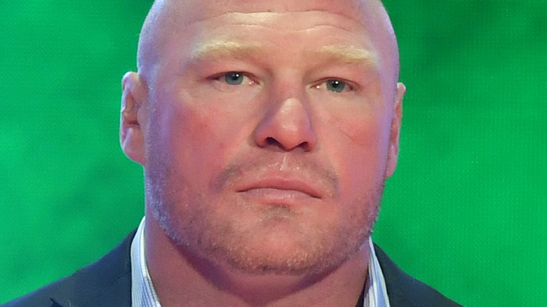 brock lesnar staring