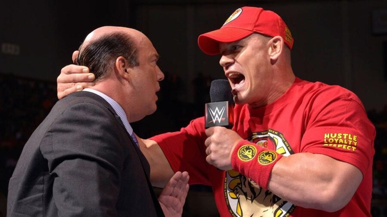 Paul Heyman y John Cena