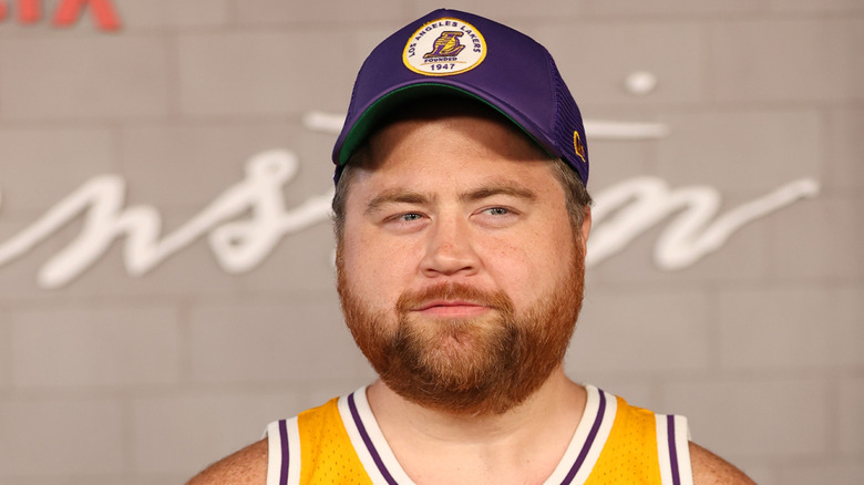 Paul Walter Hauser on the red carpet