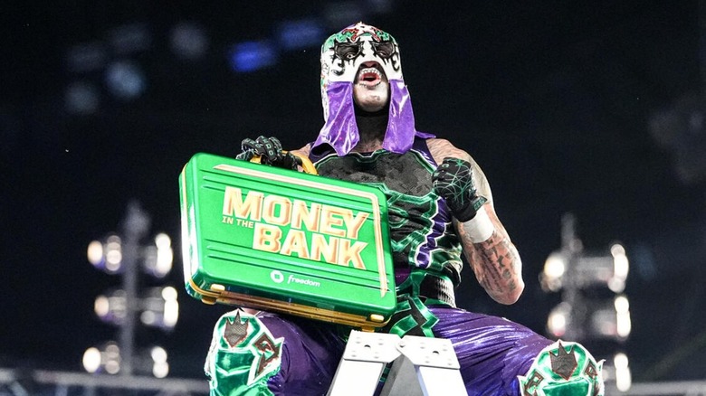 Penta holding the briefcase