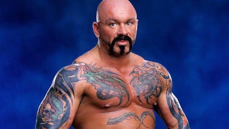 Perry Saturn during a photoshoot in his later tenure with WWE.