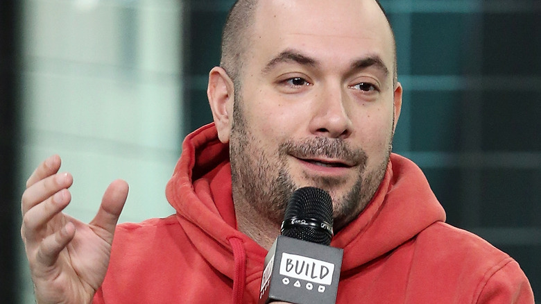 Peter Rosenberg with microphone
