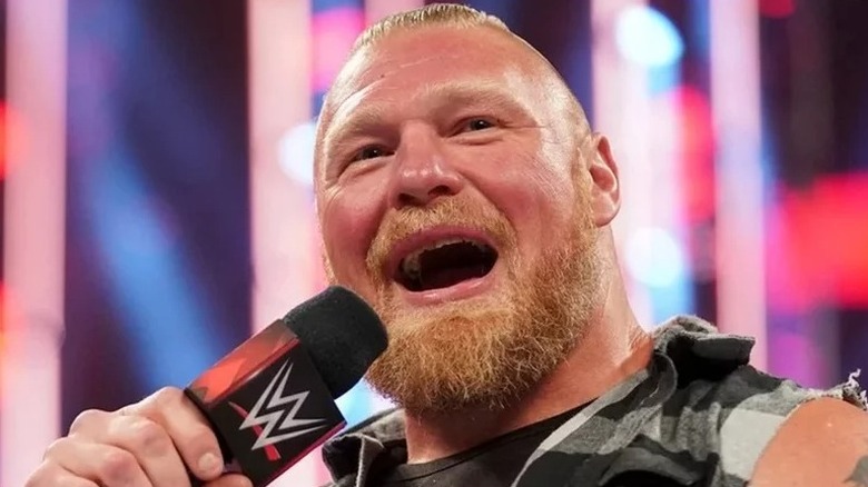 Brock Lesnar Cuts A Promo On WWE Raw