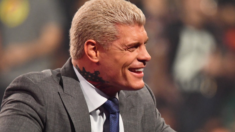 Cody Rhodes suit smiling