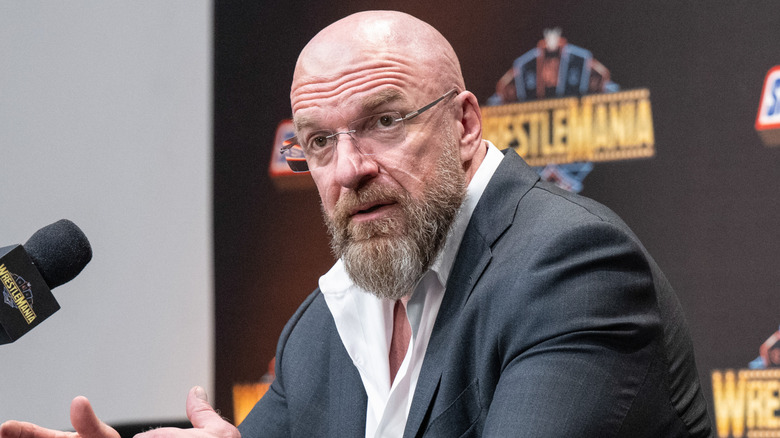 Triple H talking