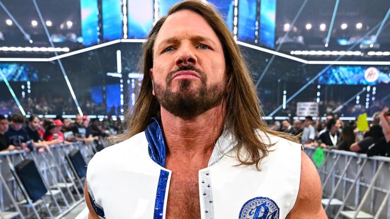 AJ Styles makes his entrance at WrestleMania 41