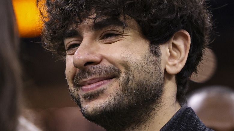 Tony Khan smiling