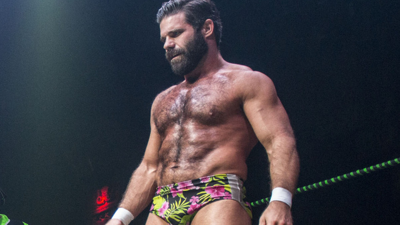 Joey Ryan performs at Lucha VaVOOM's Halloween Spectacular