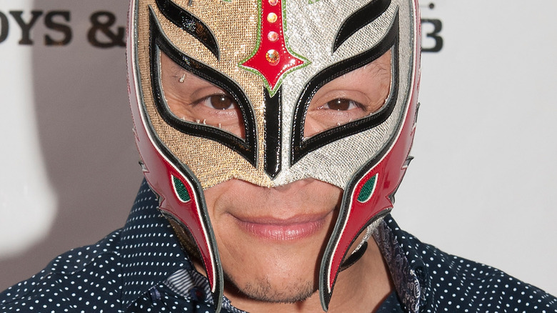 Rey Mysterio smiling