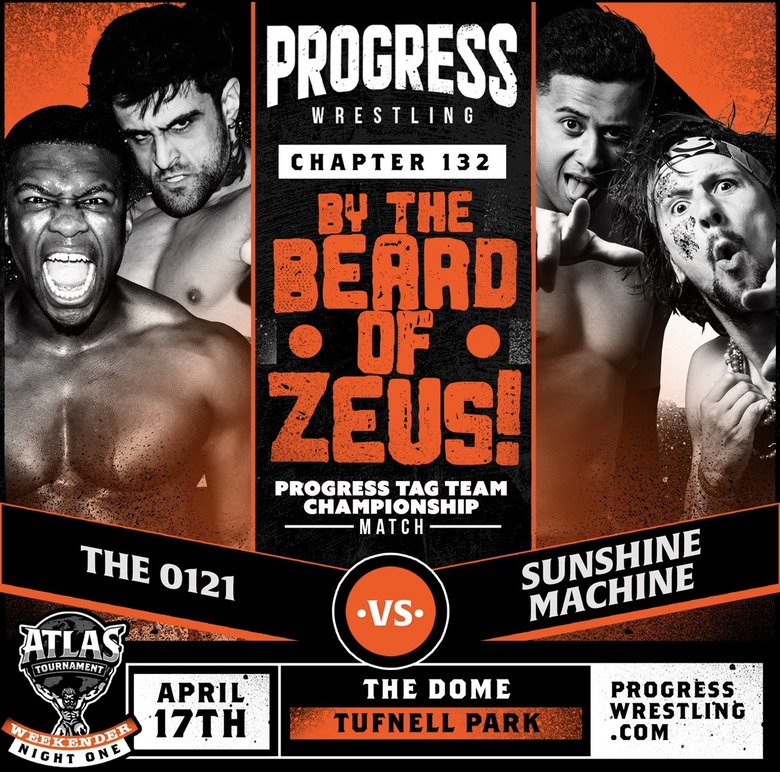 Black and Orange Poster for PROGRESS Wrestling