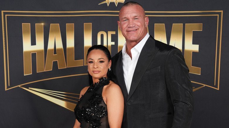 Randy Orton and his wife, Kim Orton, at the WWE Hall of Fame