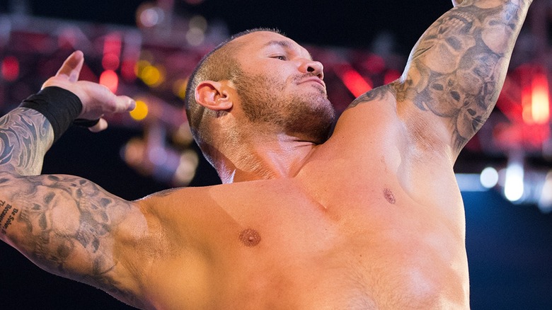 Randy Orton striking his trademark pose