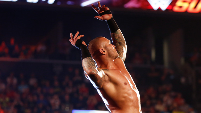 Randy Orton posing in the ring 