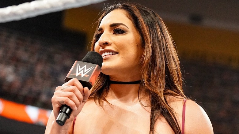 Raquel Rodriguez stands in the ring during "WWE Raw"