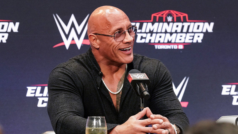 The Rock after Elimination Chamber