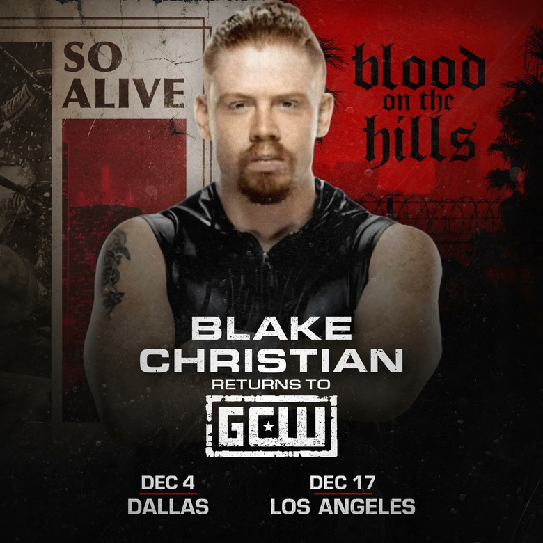 Recently Released WWE Talent Blake Christian Announced GCW Event