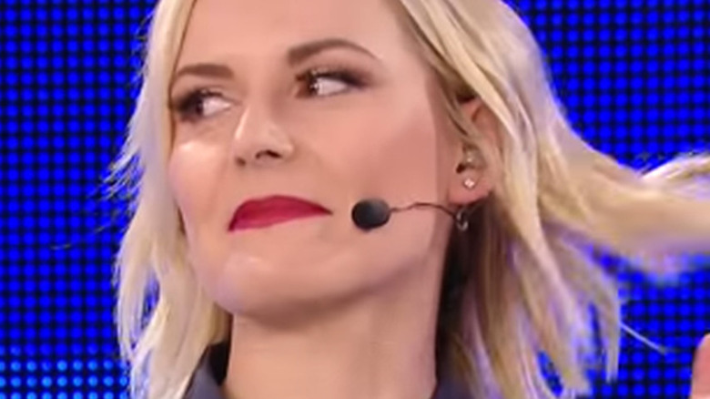 Renee Young Looking To The Left