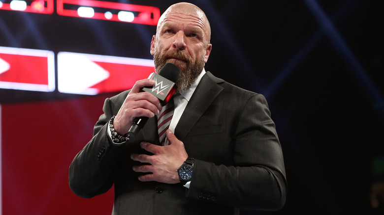 Triple H speaking