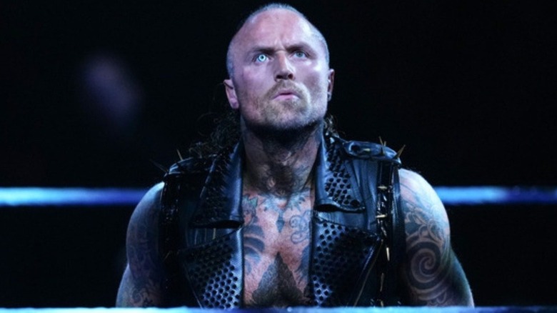 Aleister Black looks at the lights