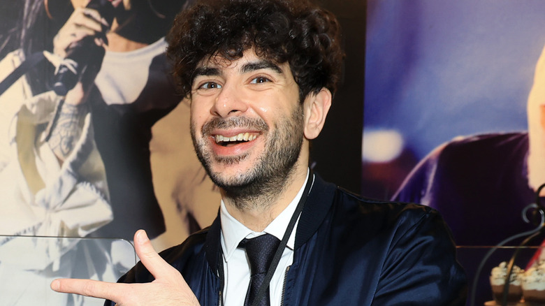 Tony Khan smiling
