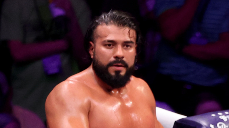 Andrade looking bewildered