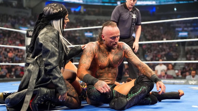 Zelina Vega with Aleister Black on WWE SmackDown
