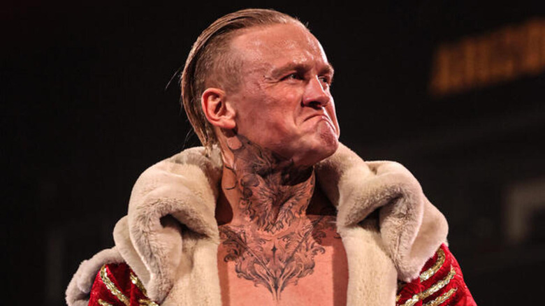 Ilja Dragunov holds back tears as he addresses the WWE Universe.