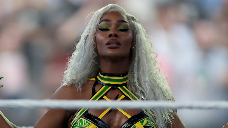 Jade Cargill giving herself a moment in ng